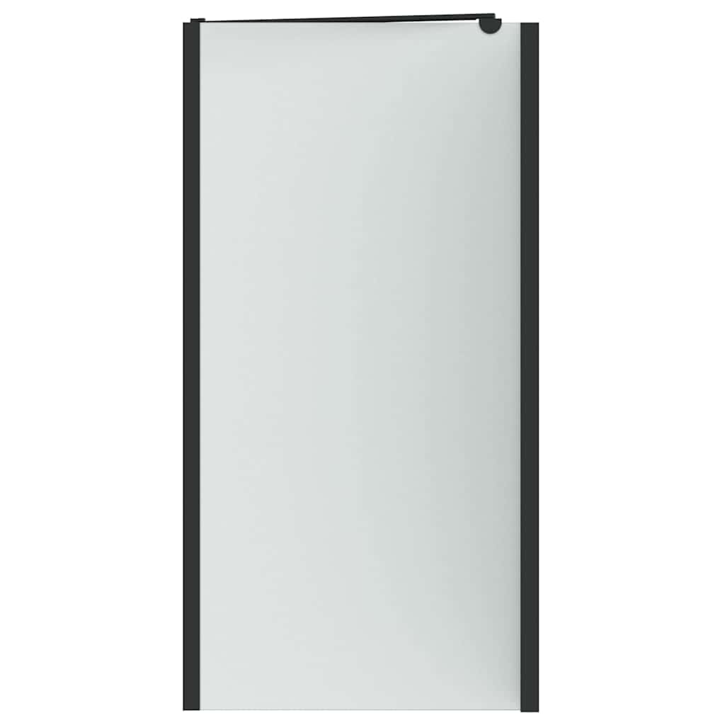 Black Shower Screen for Bathtub 120 x 68 x 130 cm