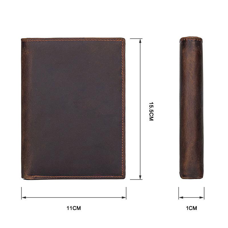 Обложка для паспорта из 100% натуральной кожи, винтажный дорожный чехол для паспорта для мужчин и женщин, большой вместительный кошелек для карт, сумка для карт