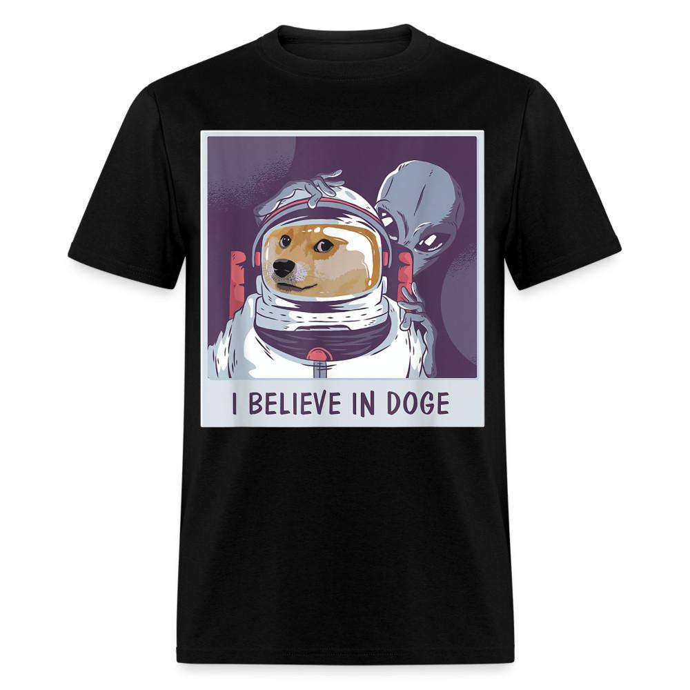 Футболка Dogecoin Tee Я верю в Doge Coin Крипто-пришелец Футболка Размеры S-6XL