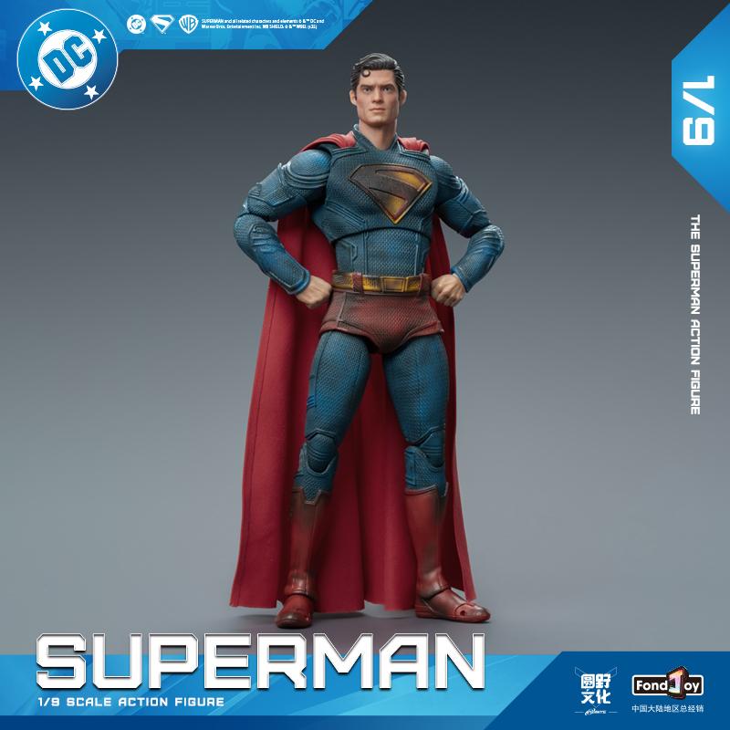 Fondjoy 1/9 Фигурка Супермена DC Поврежденная в бою Коллекционная шарнирная кукла Настольное украшение Подарок для фанатов комиксов Коллекционеров