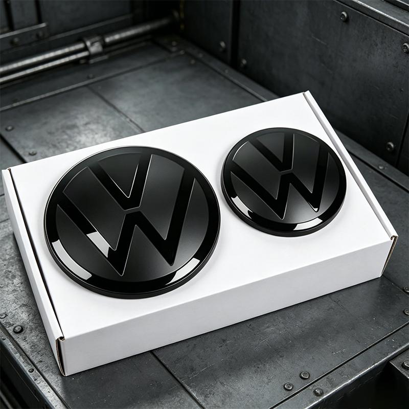 Car Front Bonnet Grill Badge Cover Trunk Lid Emblem Sticker For VW GTI Polo Golf MK6 7 8 Passat T-ROC Arteon Jetta B6 Tiguan CC. zs9