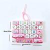 16 Keys Mechanical Keyboard Kitten/Elephant/Frog/Bear Prints Hangable Stress Relief Fidget Clear Key Sounds Gift