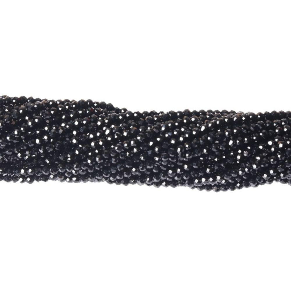 2/3/4mm DIY Bracelets Materials Handmade Loose Spacer Beads Black Spinels Stone Beads Necklace