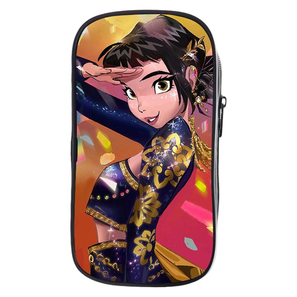 KPOP Девочки Мультяшный Пенал Пенал для Начальной Школы Сумка для Канцелярских Принадлежностей Детский Пенал Аниме Принт