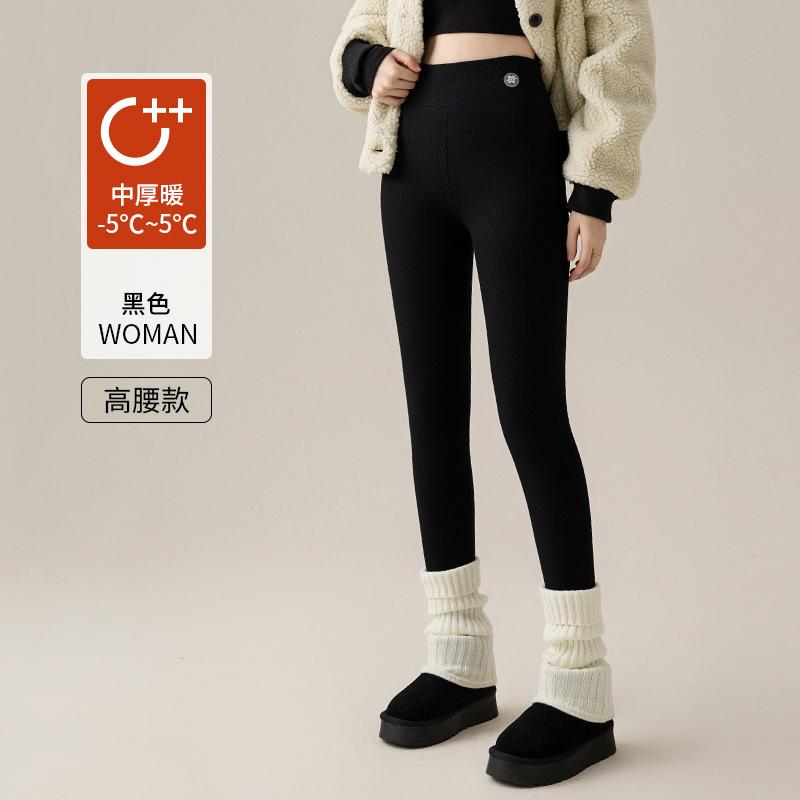 Вельветовые леггинсы большого размера из чистого хлопка для женщин для ношения осенью и зимой, утолщенные термоштаны из овечьей шерсти, очень толстые леггинсы