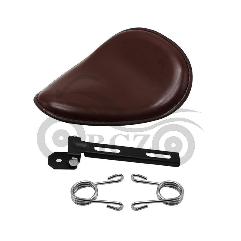 Harley Cruiser Retro Spring Leather Solo Seat Cushion Modified Accessory