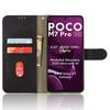 Для Xiaomi Poco M7 Pro 5G кожаный чехол-книжка с защитой от падений и защитой от ударов