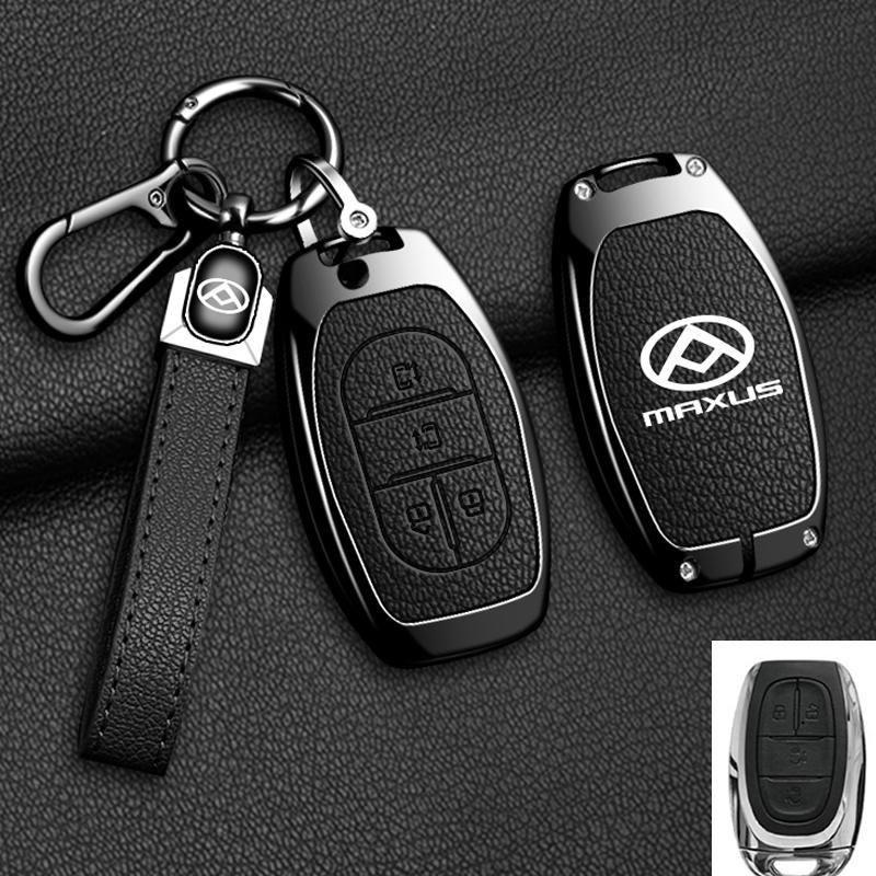 Zinc Alloy Leather Car Key Case Cover For Maxus G50 Plus D60 G10 G20 RV V90 T60 T70 EUNIQ5 Auto Key Shell Keychain Accessories