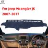 For Jeep Wrangler JK 2007~2017 Car Dashboard Cover Pat Dash Board Mat Carpet Dashmat Cape Sunshade Protector Interior Accessory