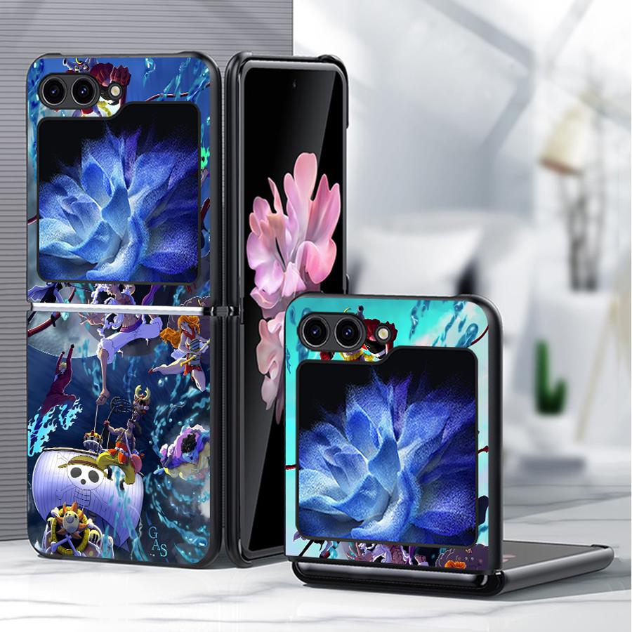 Крутой чехол-накладка на заднюю панель телефона с Луффи из One Piece Funda Case для Samsung Galaxy Flip5 Flip7 FE Flip6 Flip4 Flip3 Z Flip 7 6 5 4 3
