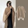 Elegant Autumn Winter Women's Poncho Shawl