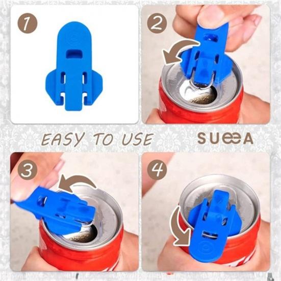 7Pcs Bottle Opener Beverage Barrier Jar Lid Cover Fast Jar Cover Rotator Finger Pain Relief Bottle Opener