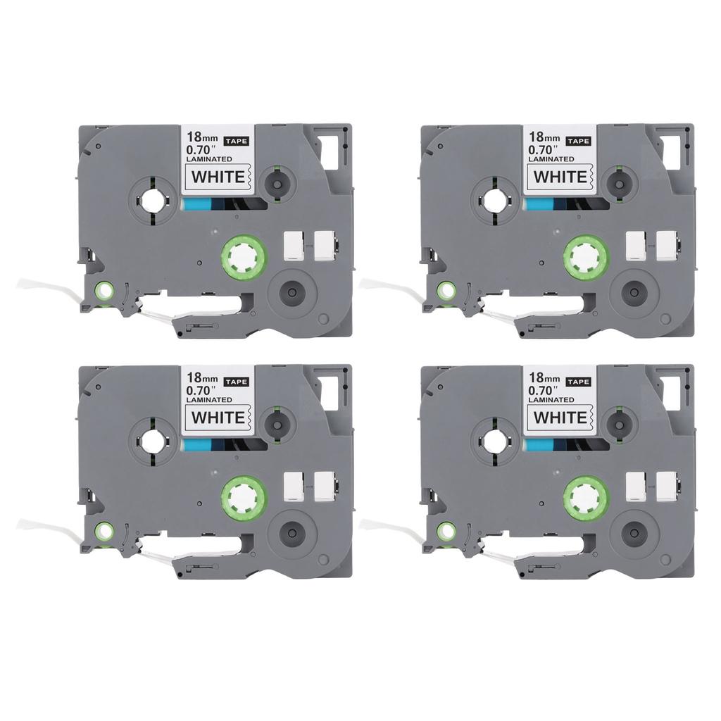 Label Maker Tape 18mm Width 8M Length Black On White Label Maker Refills for TZe 141 for TZe 241