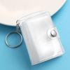 Mini Album Keychain With 24 Pockets Small Portable Clear Binder for Kids Adults Men Women Birthday Wedding School