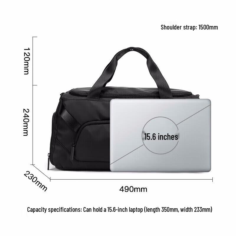 POLO Men's Travel & Gym Bag with Shoe Compartment