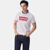 Levis Летняя Простая Удобная Футболка с Круглым Вырезом и Принтом Логотипа с Коротким Рукавом Мужские Топы Белый 002A0-0000