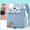 Little Cartoon Bear Animal Print Children Playful Nylon School Travel Backpack