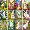 5d Diamond Painting Mosaic Rabbit Easter Egg Square/round Embroidery Animal Flower Collection 2023 Home Decor