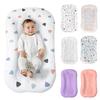 Baby Lounger Newborn Infant Lounger with Detachable Washable Cover Breathable Baby Lounging Cushion for Babies Tummy Time Bed Couch Use
