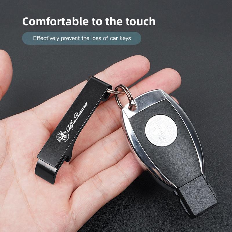 Car Logo Keyring Personalized Beer Bottle Opener Keychain Engraved Gift Keepsake Key Ring For Alfa Romeo 4C 159 166 156 147 GT