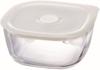 Made In Japan Heat-resistant Glass Airtight Storage ContainerCorner 600ml BUONO Kitchen KSTM-60-TW Clear
