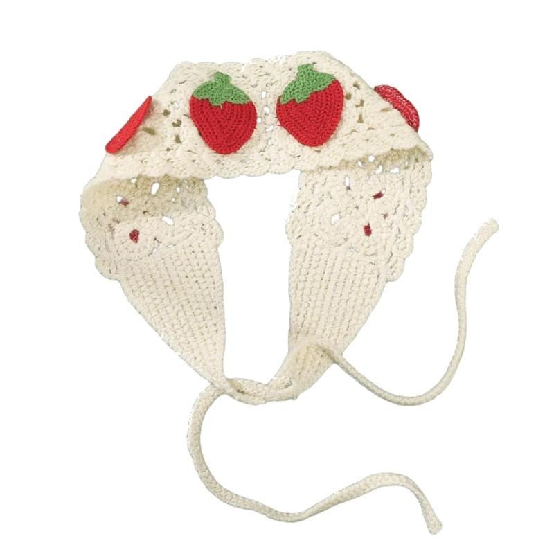 Women's Headbands Triangles Headscarves Elastic Lovely Pattern Hair Scarf Women's Girls Hair Accessory