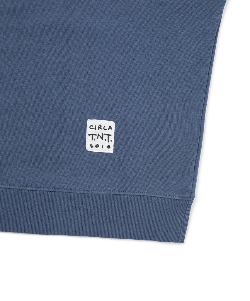 THISISNEVERTHAT Tnt Faded Crewneck Deep Water