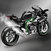 Большой размер 1/9 Kawasaki H2R Симуляция Спрей Модель Мотоцикла Игрушка Симуляция Сплав Модель Мотоцикла Мальчик Коллекция Автомобилей Ручная работа Подарок