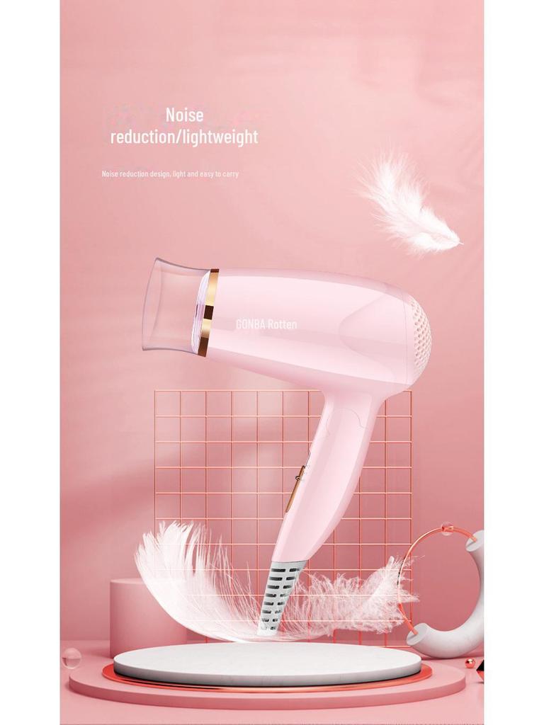 Guangba Портативный Складной Маломощный Фен с Технологией Отрицательных Ионов - Бережный к Волосам