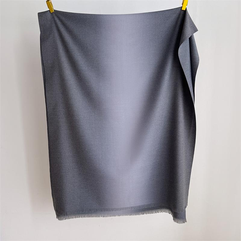 80*200cm Winter Warm Gradual Color Women Scarf Thick Cashmere Large for Pashmina Shawl Wraps Bufanda Female with Tassel Scarves