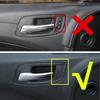 4P Car Inner Door Handle Bowl Cover Trim For Dodge Charger 11-23 Accessories Red