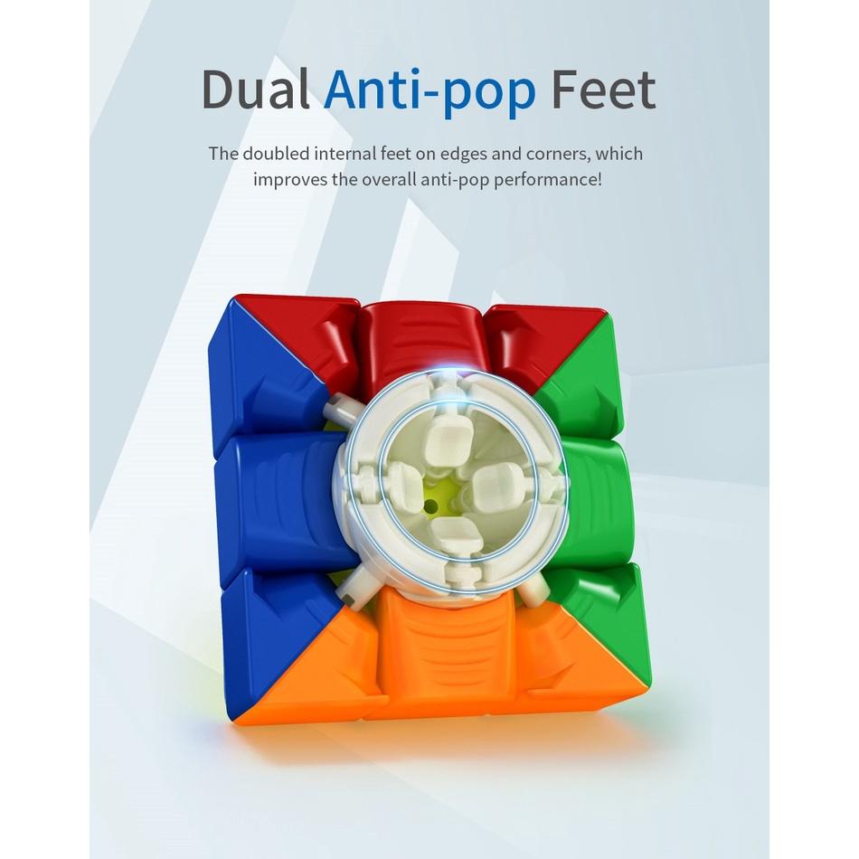 Профессиональный магнитный кубик 3x3 для соревнований в магнитных радужном и черном цветах