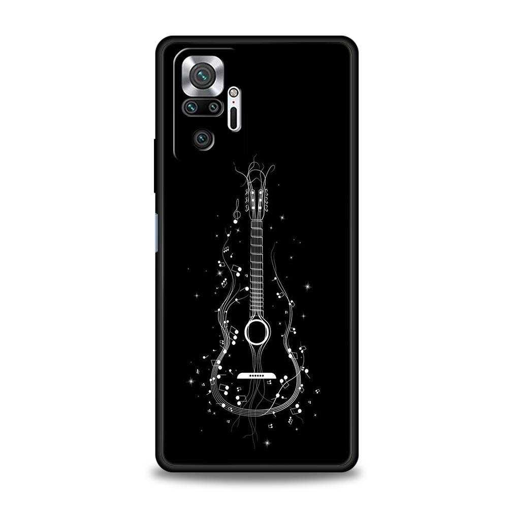 Музыкальные струны для гитары Чехол для телефона For Xiaomi Redmi Note 14 13 12 5G 9S 9 10 11 Pro Plus 9T 14C 13C 12C 10C 9C 9A