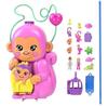Кукла Mattel Компактная сумочка Обезьянка Набор для игры с фигурками животных и аксессуарами