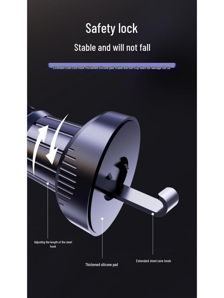 Magnetic Car Phone Holder with Wireless Charger for Apple