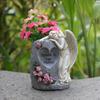 Angel Figurine Solar Garden Statue for Outdoor Use
