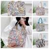 Large Capacity Cartoon Lunch Bags Storage Bag Canvas Handbag Top-handle Portable Mommy Bag Travel