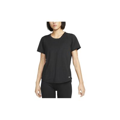 Футболка Dri-Fit One Breathe Solid Backless Round Neck Short Sleeve T Shirt Women Tops Black DX0132-010