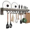 Double Pole Kitchen Organizer Hook Wall Mounted Spatula Storage Rack  Tool Organization
