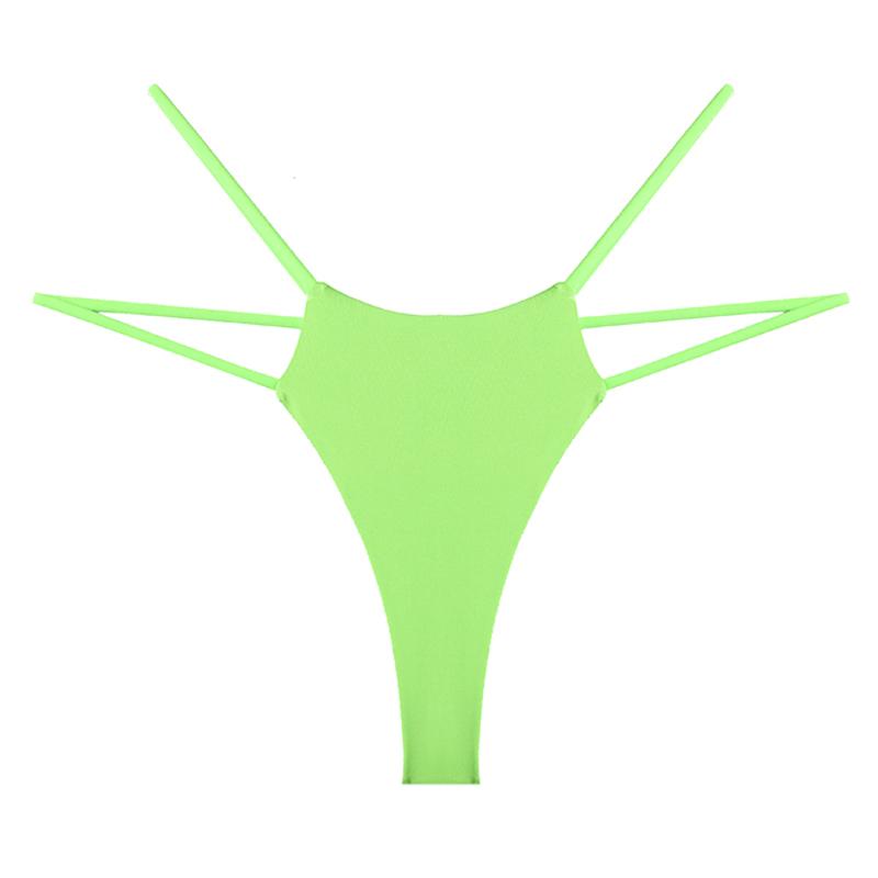 CINOON Женские трусики, сексуальное бикини с низкой талией, нижнее белье с двойным тонким ремнем, стринги, бесшовные дышащие женские трусы