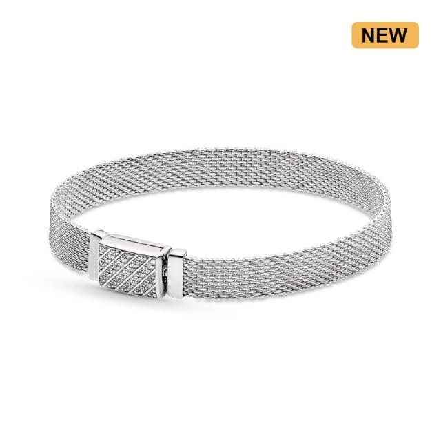 Новый браслет из стерлингового серебра S925, цветной браслет «сделай сам», браслет для оригинальных женских браслетов из бисера, роскошные ювелирные изделия, подарки