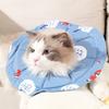 Adjustable Pet Cone Collar Soft Waterproof Recovery Collar for Cats Kittens After Surgery Anti-Bite Elizabethan Neck Cone for Grooming Bathing
