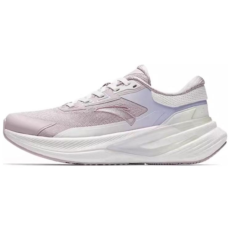 Anta Yutu 2 Shock Absorbing Durable Low Top Short Distance Running Shoes Women Sneaker Pink White 122435536-3