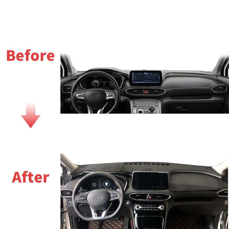 fit for Hyundai Santa Fe Santafe - Dashmat Dashboard Cover Pad Protective Carpet Car Accessories DashMat Sunshade