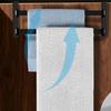 Practical Hanging Cabinet Door Towel Rack 2 Layer Rust-resistant Towel Bar No Drilling Space-Saving Towel Hanger Home