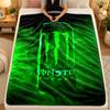 Flannel BlanketMonster Energy Warm Soft Throw Blanket for Indoor Sofa Bed Living Room Use