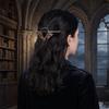 Retro Bat Hair Bun Metal Gothic Hairpin Hairchopstick Halloween Bat Disk Hairpin  Daily Wear