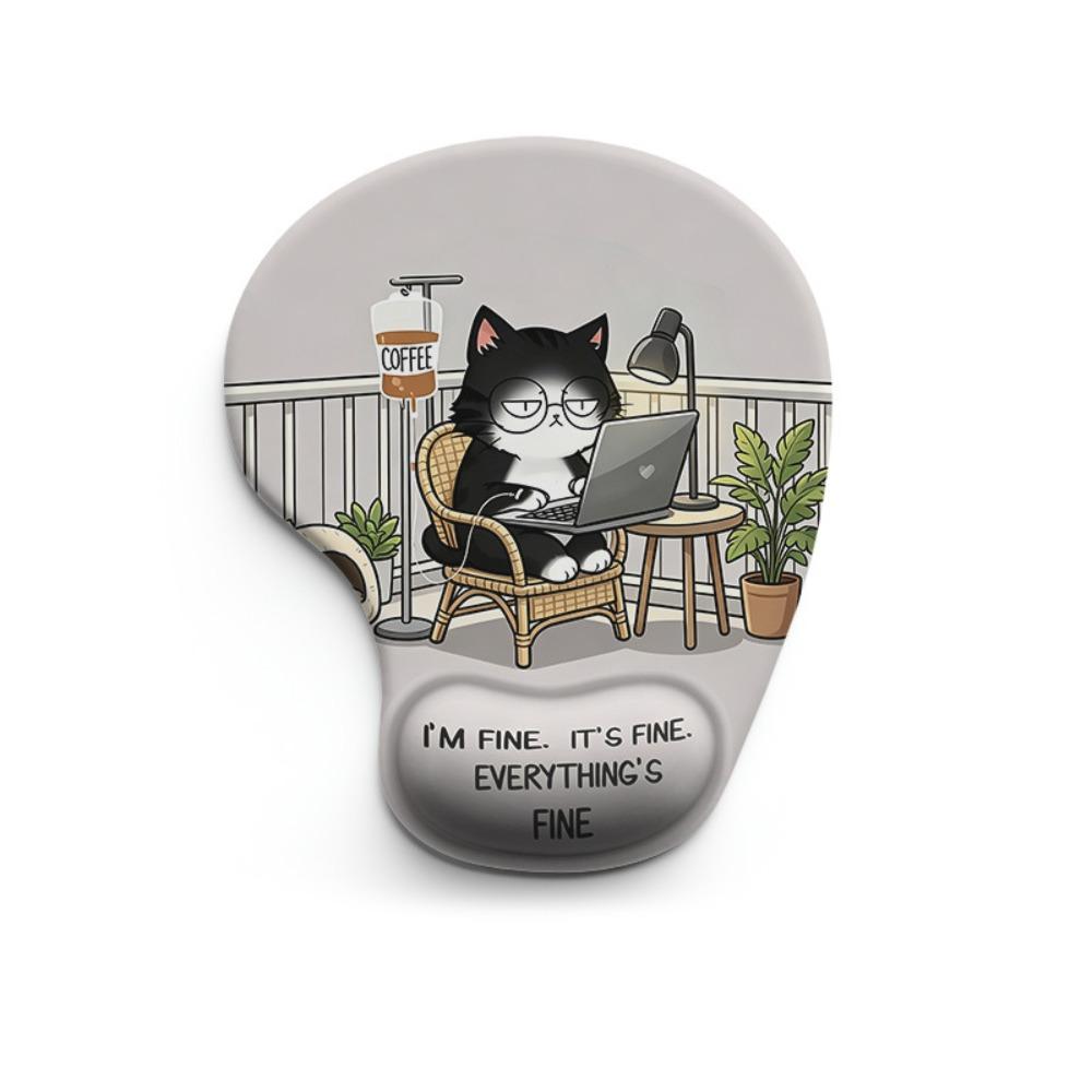 Non-Slip Cartoon Animal Mouse Pad Soft Desktop Wrist Support Comfortable Wrist Rest Computer