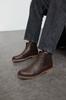 Brown Elastic Men's Chelsea Boots