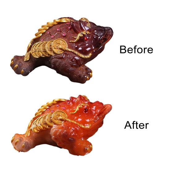 Жабий чай домашнее животное меняющее цвет смоляное украшение привлечение богатства кунг-фу чай